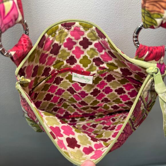 Vera Bradley Hello Dahlia Floral Hipster Crossbody Bag Purse - Picture 6 of 10
